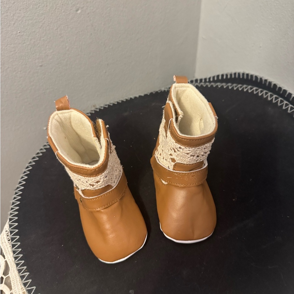 Luvable Friends Crochet Lace Boots